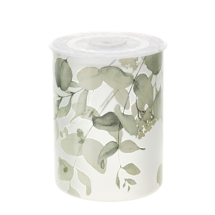 Hervit Contenitore in vetro giallo botanic 9,5x12,5 cm