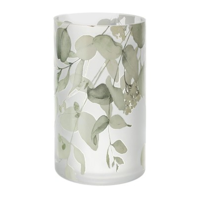 VASO VETRO BOTANIC GIALLO DIA.12X20CM