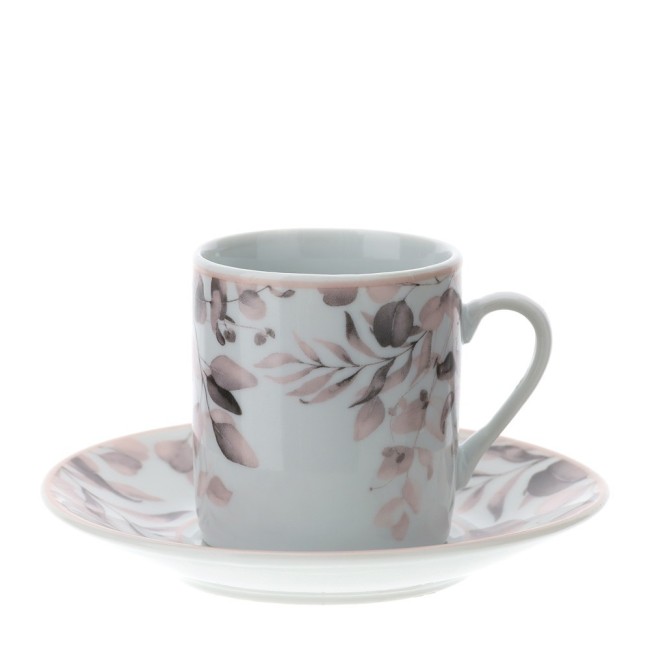 BOX 2 TAZZINE CAFFE' PORCELLANA 9X5CM