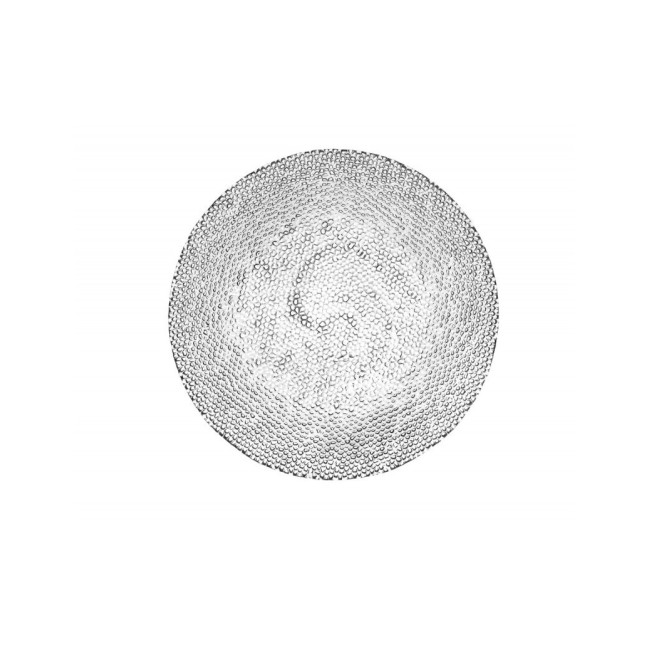 Brandani Piatto Drop vetro trasparente Ø 38 cm