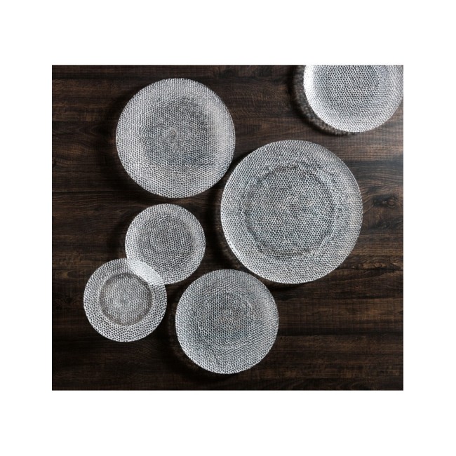 Brandani Piatto Drop vetro trasparente Ø 38 cm piatti