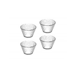 Brandani Coppette Drop Set da 4 in vetro trasparente 300 ml