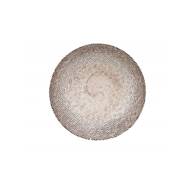 Brandani Piatto Drop Moka in vetro Ø 38 cm