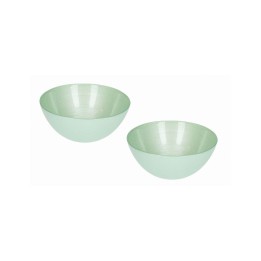 Brandani Ciotoline Ares acquamarina in vetro set da 2 Ø 15 cm