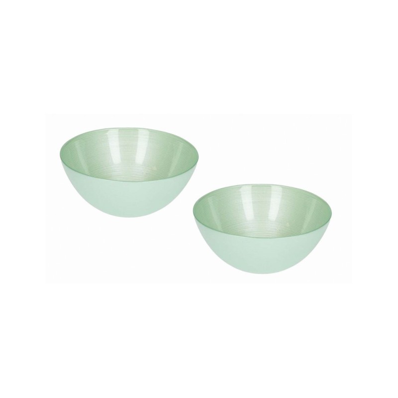Brandani Ciotoline Ares acquamarina in vetro set da 2 Ø 15 cm