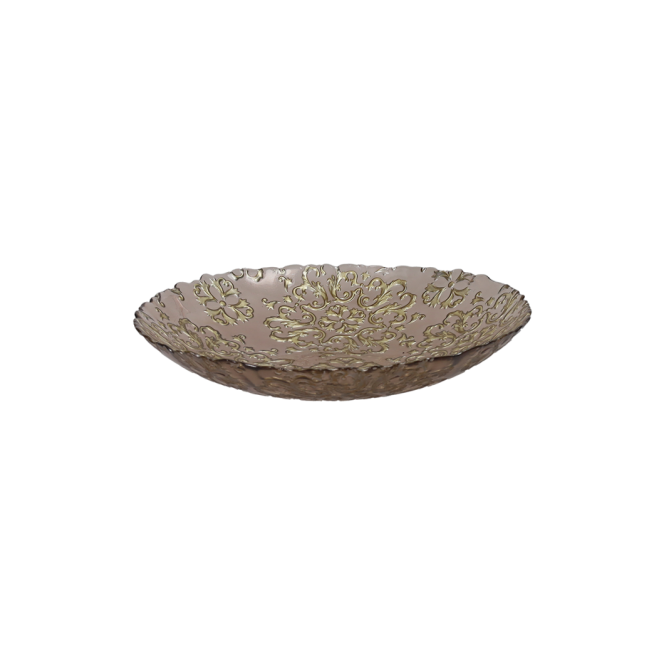 Brandani Piatto Excalibur in vetro cm 38: di lato