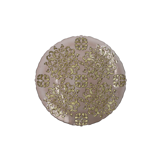 Brandani Piatto Excalibur in vetro cm 38 dall'alto