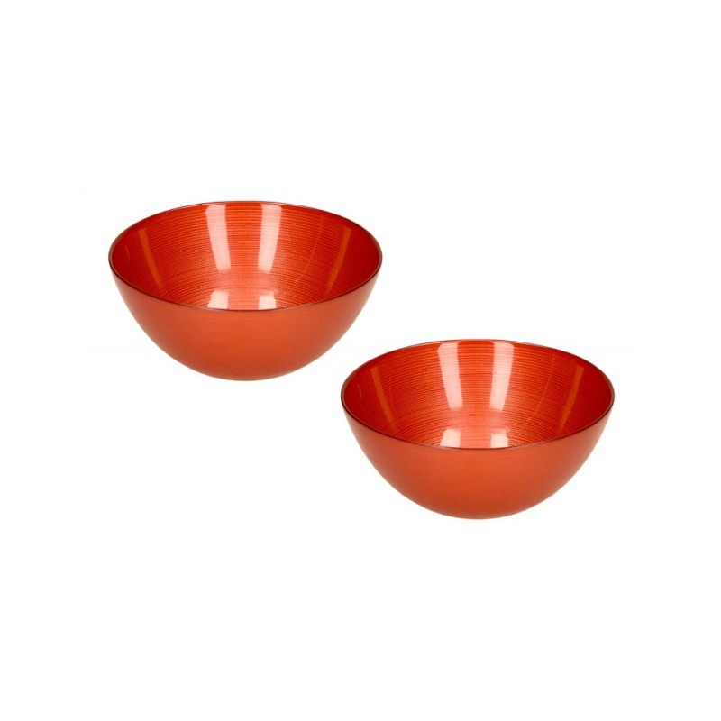Set 2 Ciotoline Ares Arancio in Vetro – Design Colorato per la Tavola | Brandani