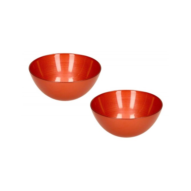 Set 2 Ciotoline Ares Arancio in Vetro – Design Colorato per la Tavola | Brandani