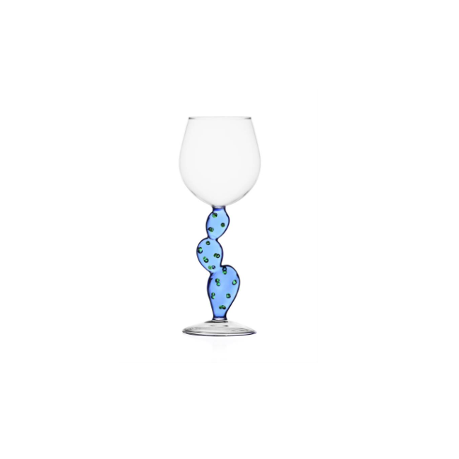 Calice da Vino Cactus Azzurro Ichendorf Milano – Collezione Desert Plants