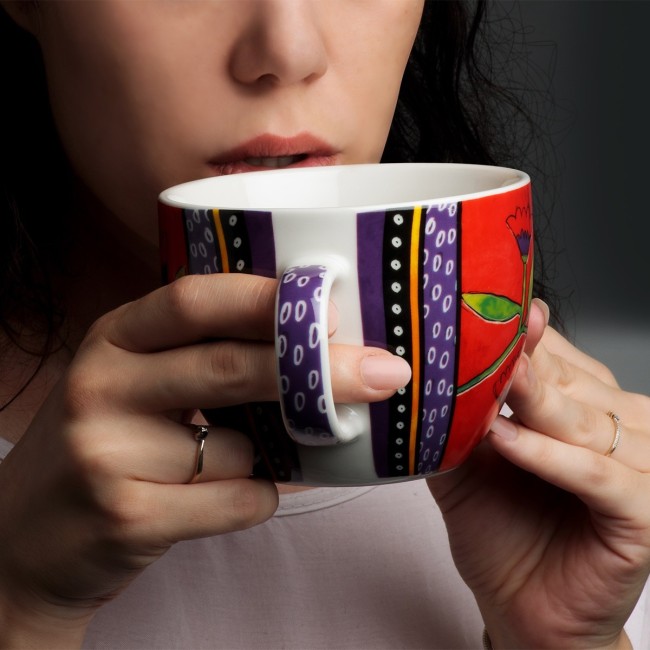 Egan Tazza Colazione Le Pupazze Nera Ml 600