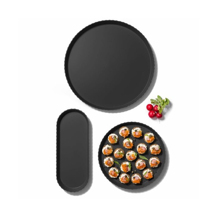 Blim Plus Vassoio Minerva M Carbon Black 37,5 × 15 cm