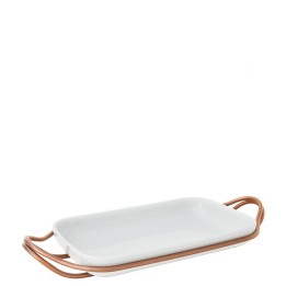 Sambonet pirofila rettangolare con supporto rame New Living 41x27cm - 55402C41