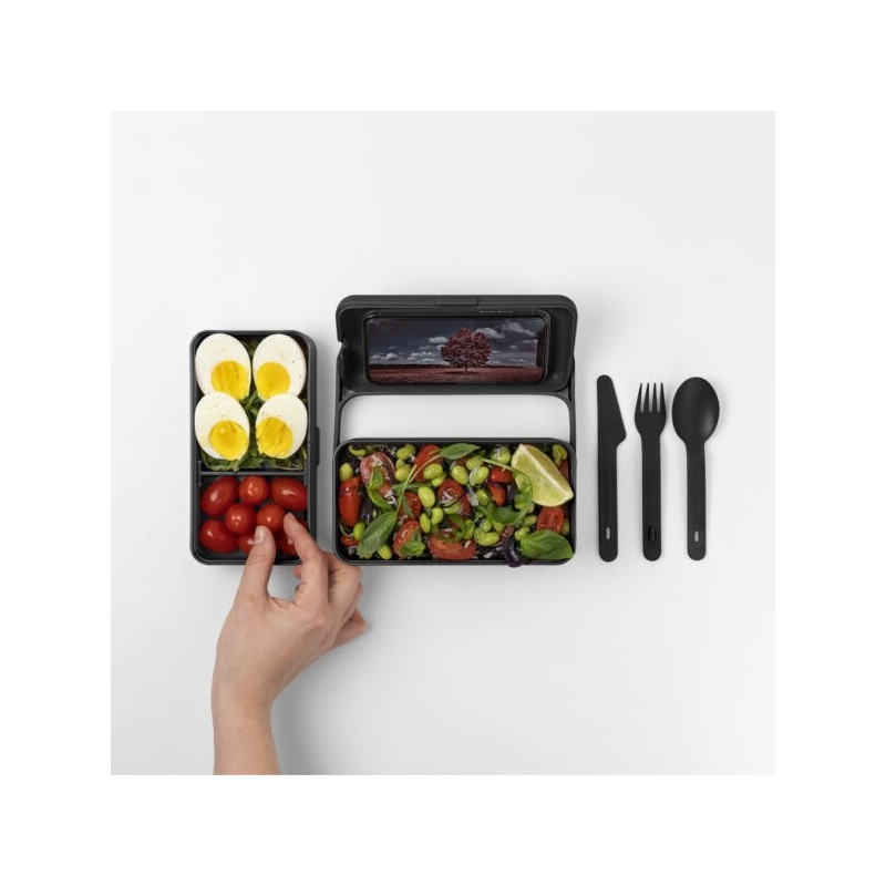 LUNCHBOX BAULETTO  -M-  CARBON BLACK