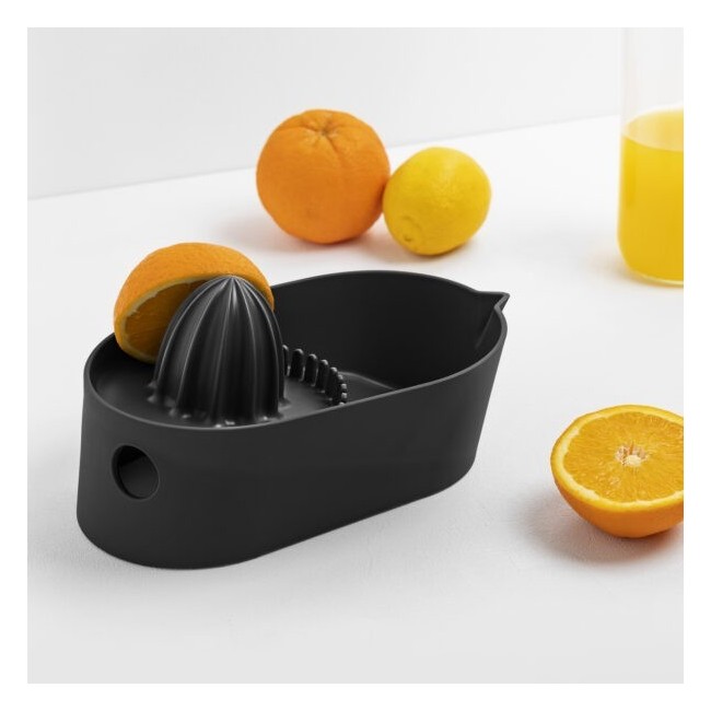 Blim Plus Spremiagrumi Oblò Carbon Black arance e limoni