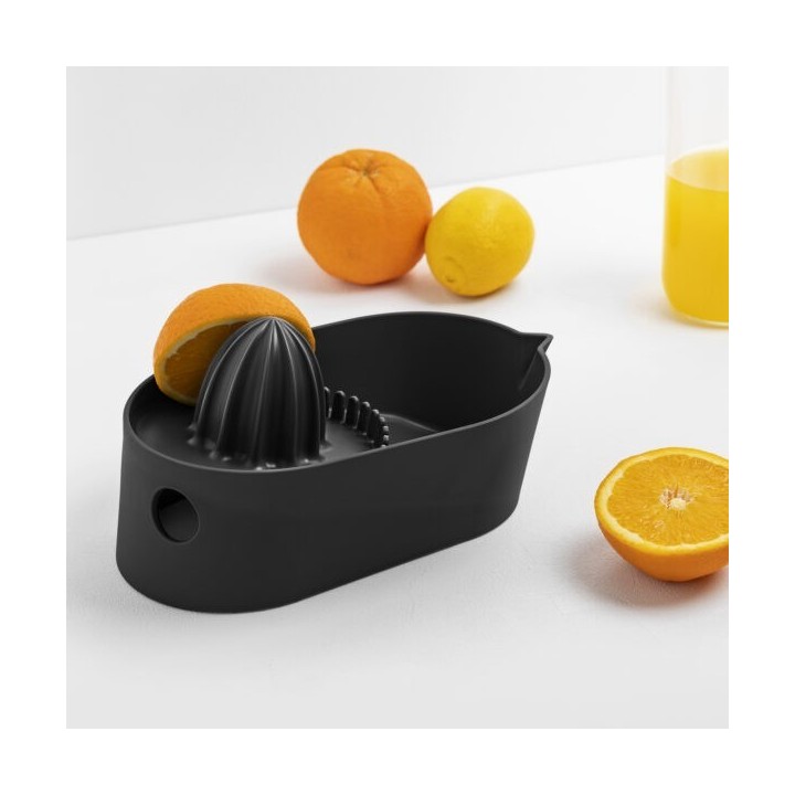 Blim Plus Spremiagrumi Oblò Carbon Black arance e limoni