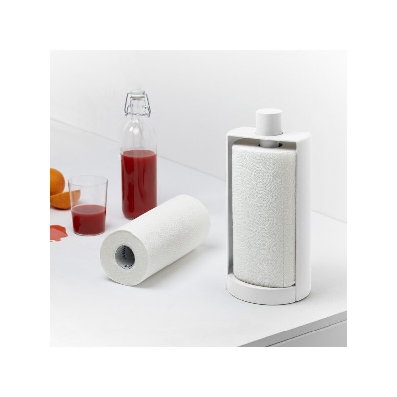 Portarotolo Stop Blim Plus Arctic White – Design Funzionale per la Cucina Moderna