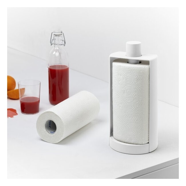 Portarotolo Stop Blim Plus Arctic White – Design Funzionale per la Cucina Moderna