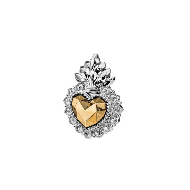 CUORE EX VOTO 9X12 ARGENTO/ORO