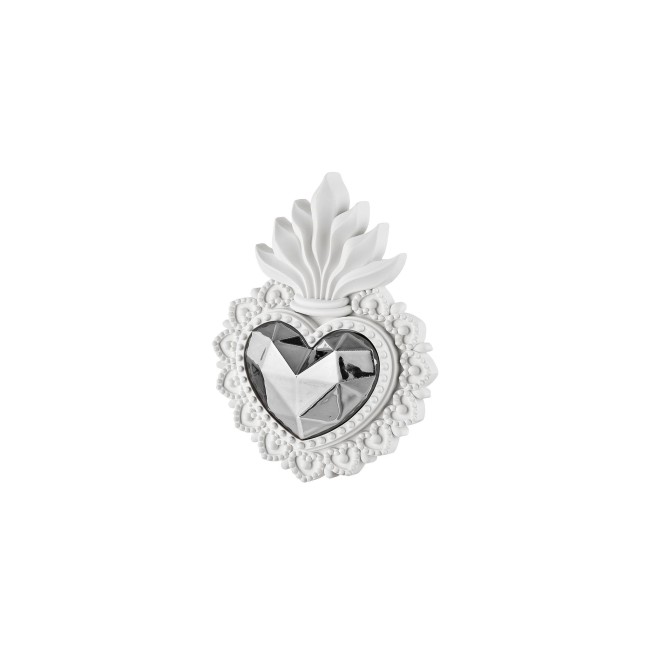 Bongelli Preziosi Cuore Ex Voto bianco/argento 16x12cm Bongelli Preziosi Cuore Ex Voto bianco/argento 16x12cm
