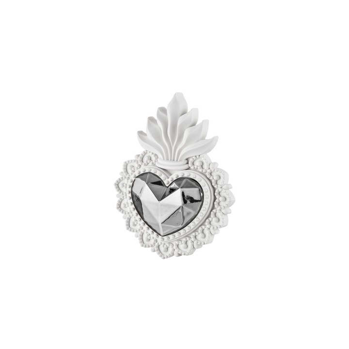 Bongelli Preziosi Cuore Ex Voto bianco/argento 16x12cm