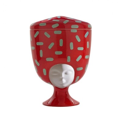 LOUISE MADAGASCAR ROSSO ACCESO E VERDE,VISO BIANCO