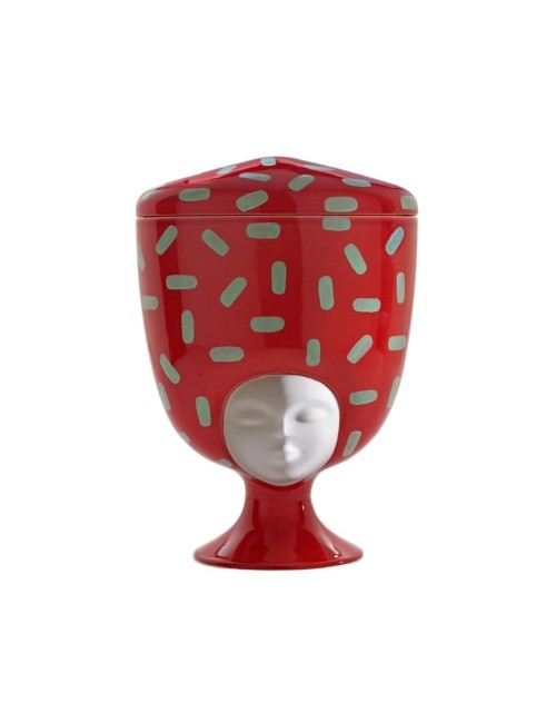 LOUISE MADAGASCAR ROSSO ACCESO E VERDE,VISO BIANCO