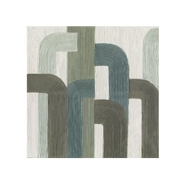 Agave Quadri green lines 100x100 cm