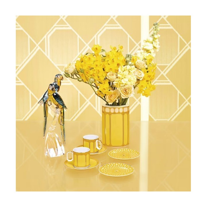 Swarovski Piattino Signum Jonquil giallo Ø 10,4 cm