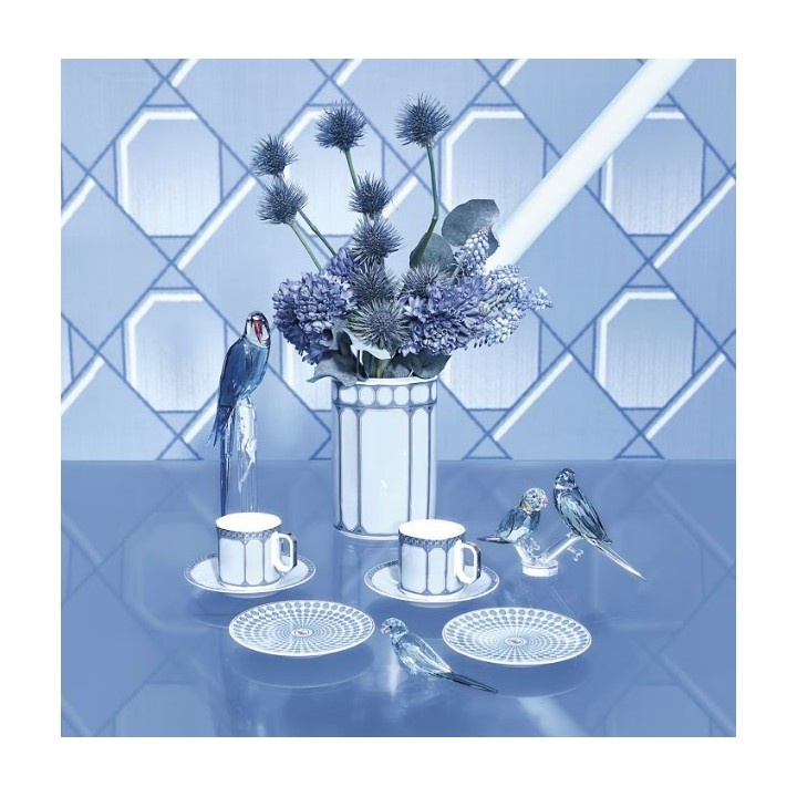 Swarovski Piattino Signum Azure azzurro Ø 10,4 cm