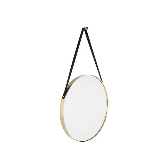 Mirror Balanced round gold rim
D. 47cm, W. black l