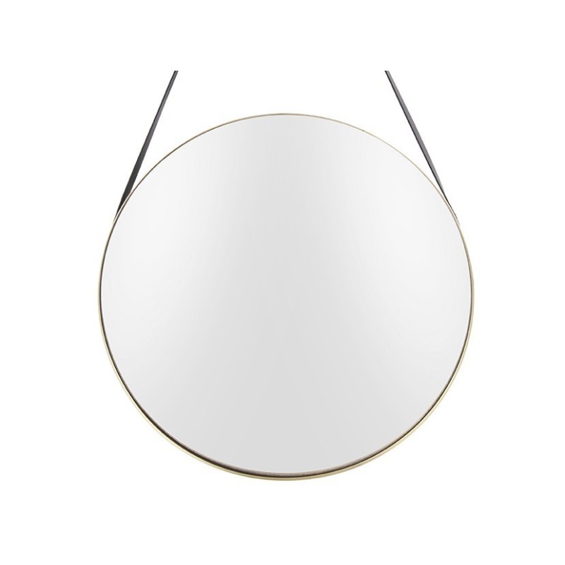 Mirror Balanced round gold rim
D. 47cm, W. black l