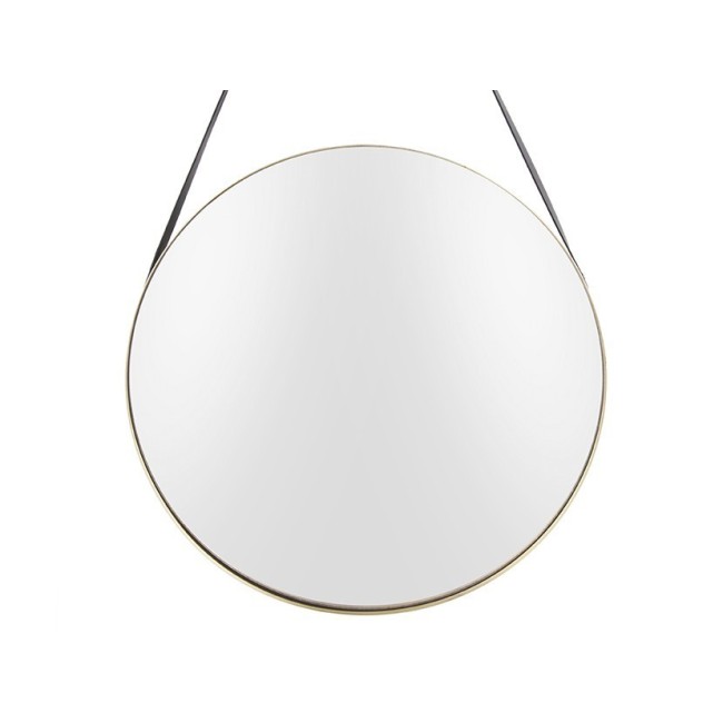 Mirror Balanced round gold rim
D. 47cm, W. black l