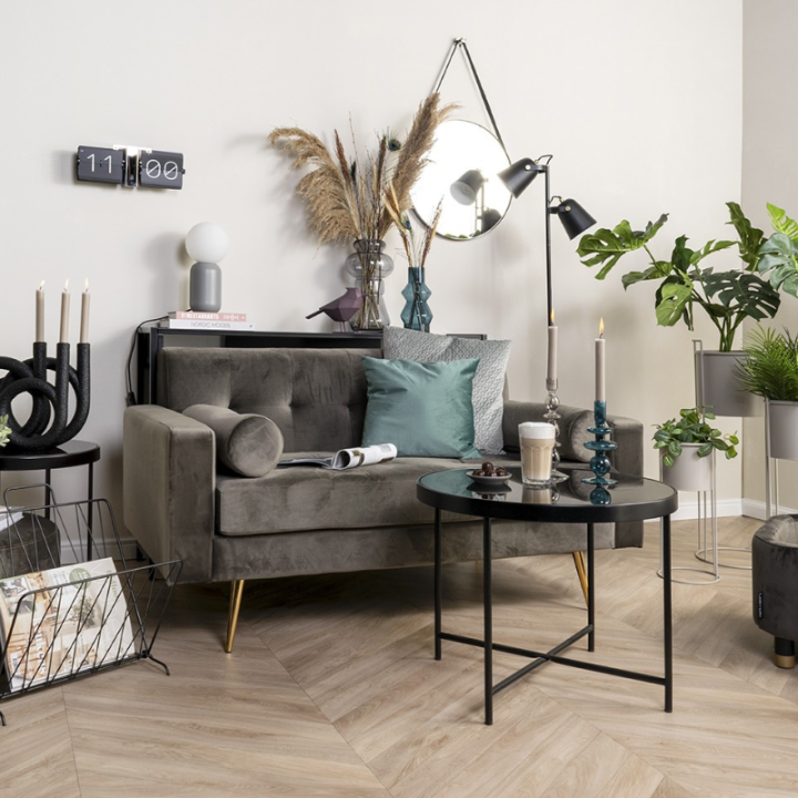 Karlsson Specchio Balanced rotondo oro Ø 47 cm