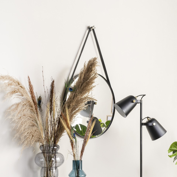 Karlsson Specchio Balanced rotondo nero Ø 47 cm