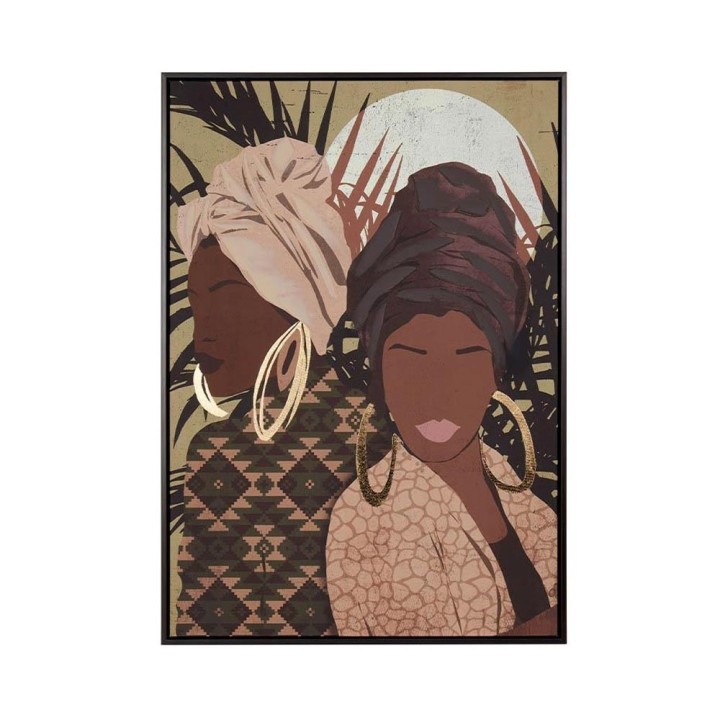 L'Oca Nera Quadro donne con turbante 72 × 102 cm