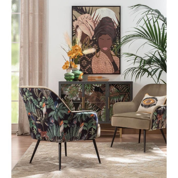 L'Oca Nera Quadro donne con turbante 72 × 102 cm
