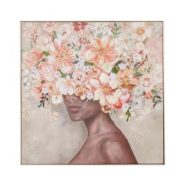 L'Oca Nera Quadro floreale con cornice 100 × 100 cm