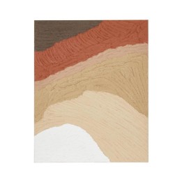 L'Oca Nera Quadro astratto a rilievo 80 × 100 cm