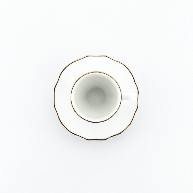 SERV.CAFFE 6PZ ELGA FILO ORO
