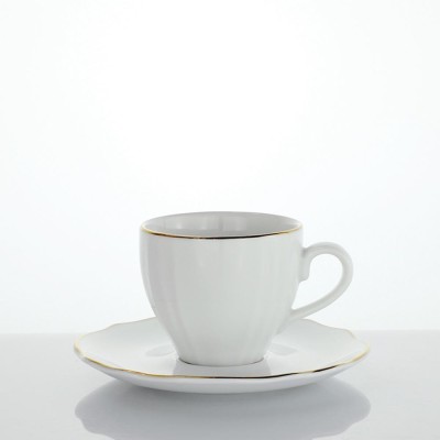 SERV.CAFFE 6PZ ELGA FILO ORO
