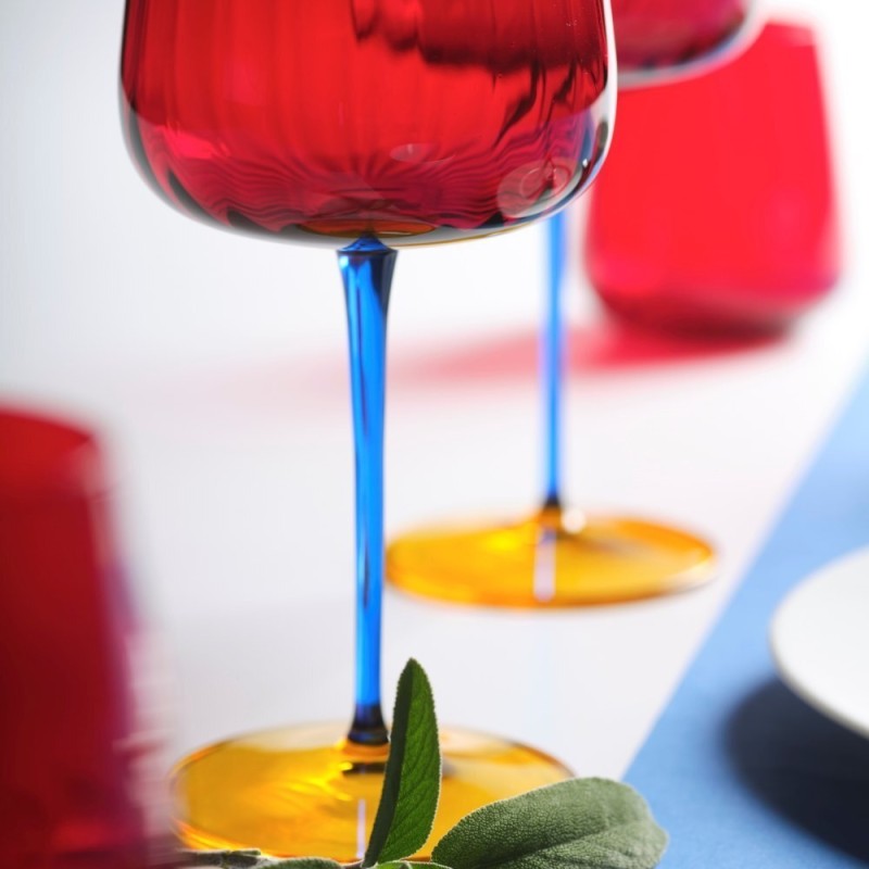 SET 2 CALICE ACQUA JOY RED