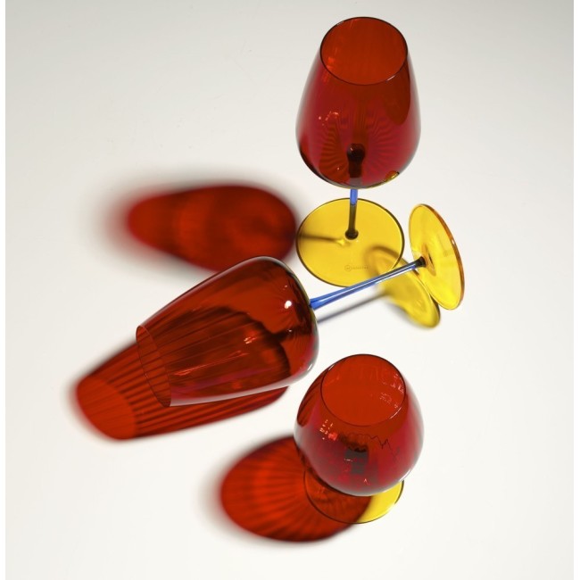 SET 2 CALICE ACQUA JOY RED