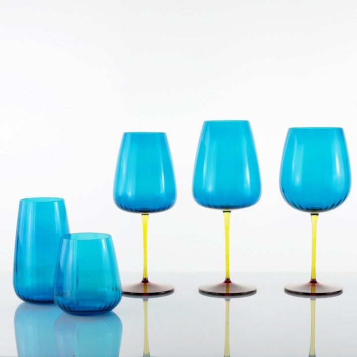 Weissestal 2 bicchieri da acqua Joy turchesi da 450 ml