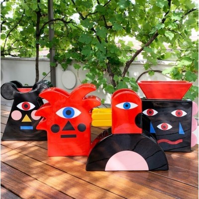 Vaso Beautiful Face Qeeboo – Vaso di Design Pop in Ceramica 2