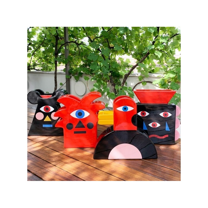 Vaso Beautiful Face Qeeboo – Vaso di Design Pop...