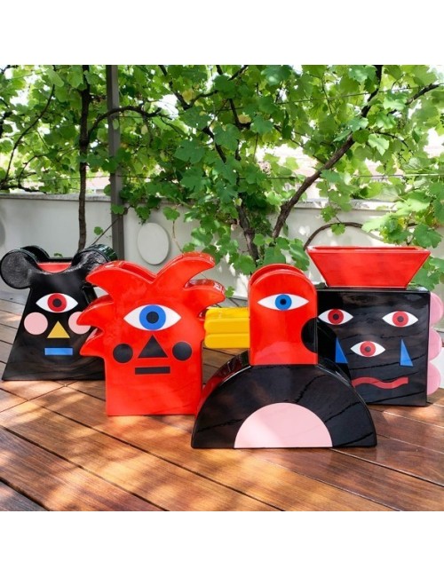 Vaso Beautiful Face Qeeboo – Vaso di Design Pop...