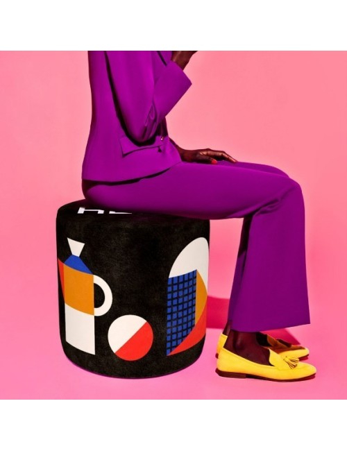 Pouf Oggian Sit Here Black S