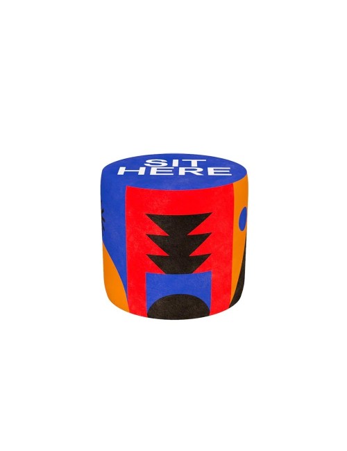 Pouf Oggian Sit Here Blue Denim S
