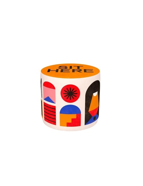 Pouf Oggian Sit Here Orange S